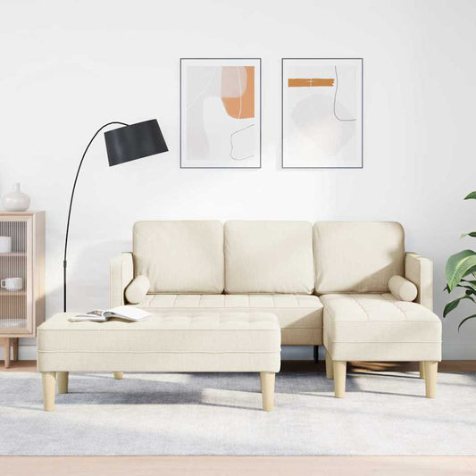 Sofa Set 2 pcs Leinen 173 x 131 x 67 cm Stoff