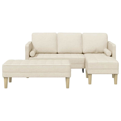 Sofa Set 2 pcs Leinen 173 x 131 x 67 cm Stoff