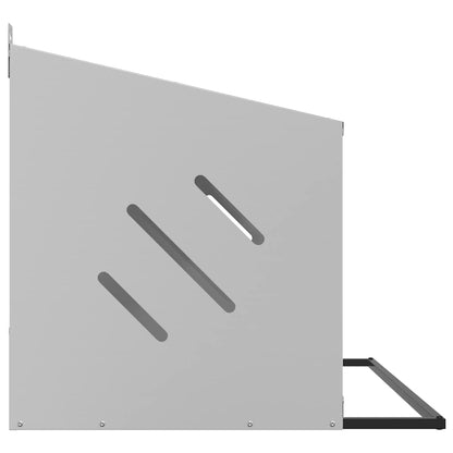 Hühner-Nistkasten mit 4 Fächern Verzinktes Silber Metall