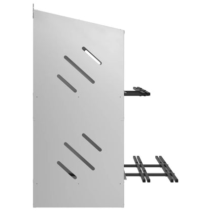 Hühner-Nistkasten mit 6 Fächern Verzinktes Silber Metall