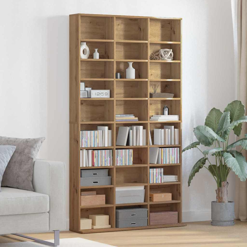CD-Schrank Artisan-Eiche 101 x 23 x 177,5 cm Holzwerkstoff