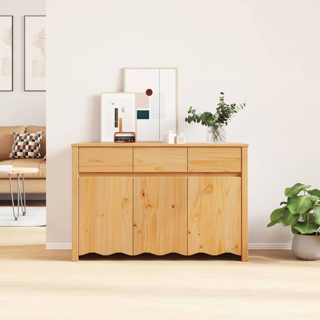 Sideboard Drammen Eiche 114 x 43 x 75.5 cm Massivholz Kiefer
