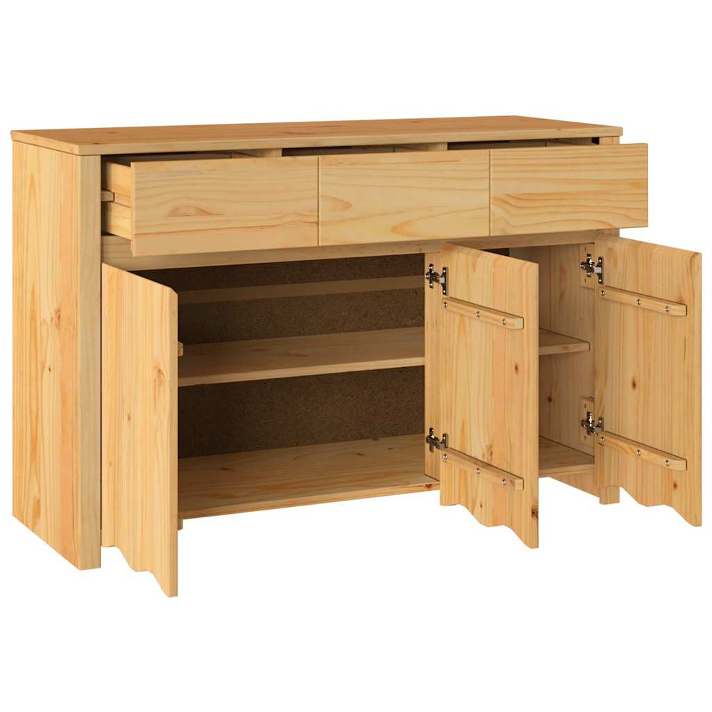 Sideboard Drammen Eiche 114 x 43 x 75.5 cm Massivholz Kiefer