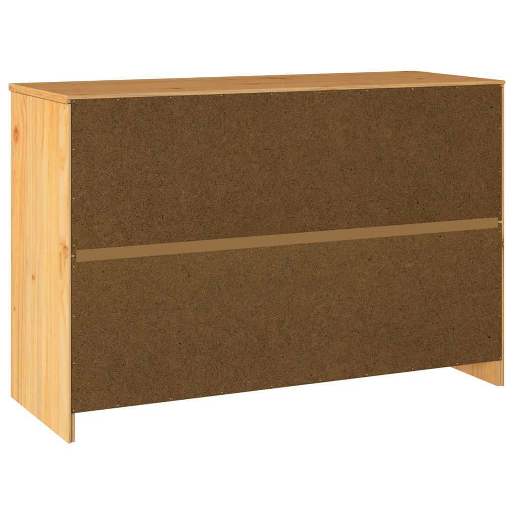 Sideboard Drammen Eiche 114 x 43 x 75.5 cm Massivholz Kiefer