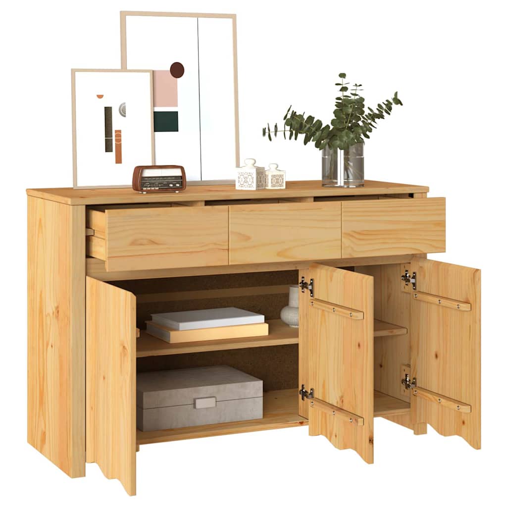 Sideboard Drammen Eiche 114 x 43 x 75.5 cm Massivholz Kiefer