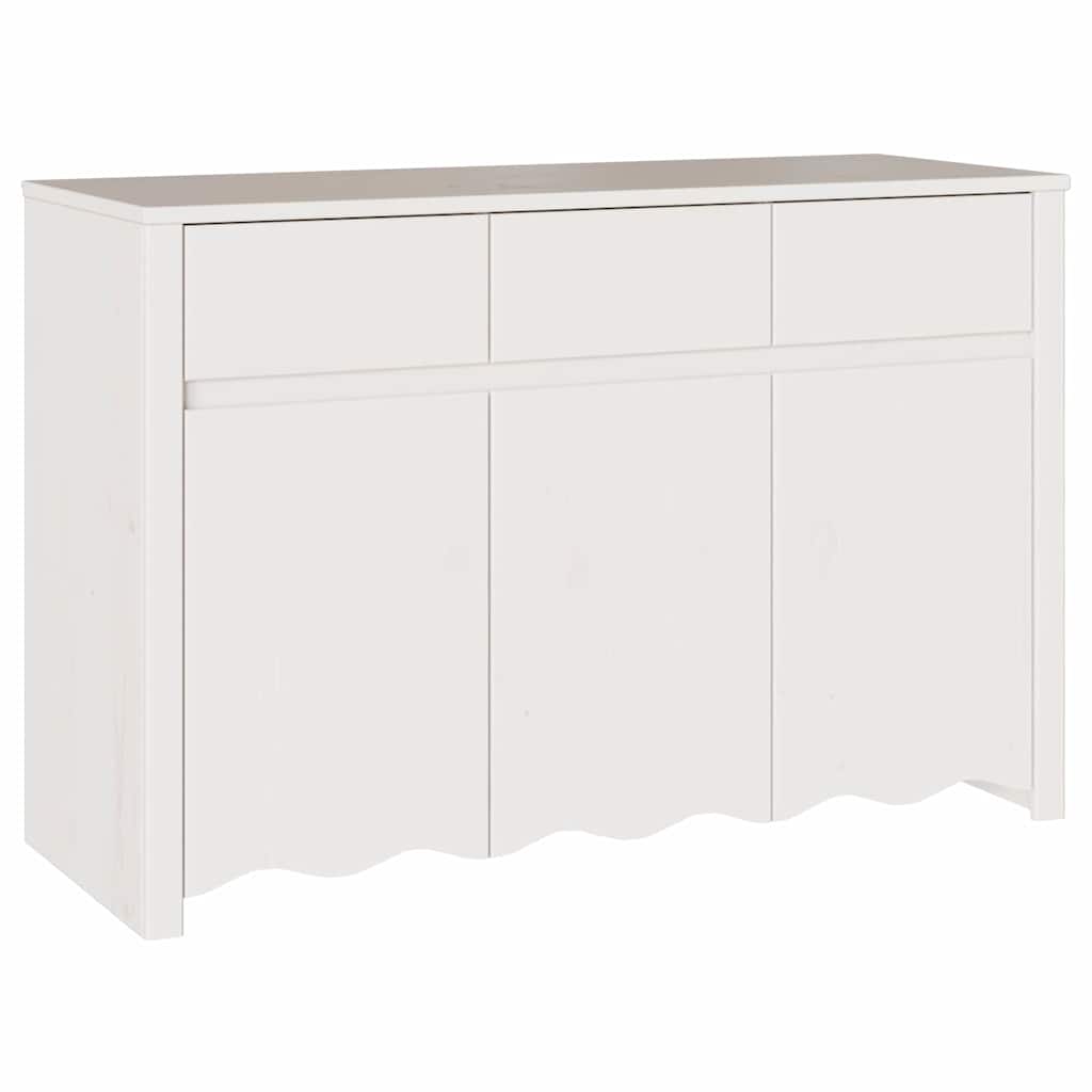 Sideboard Drammen Weiß 114 x 43 x 75.5 cm Massivholz Kiefer