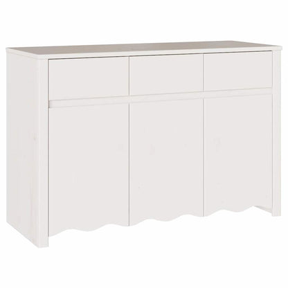 Sideboard Drammen Weiß 114 x 43 x 75.5 cm Massivholz Kiefer