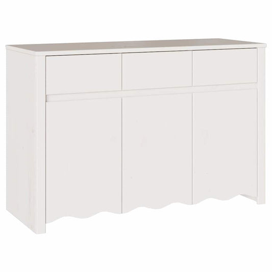 Sideboard Drammen Weiß 114 x 43 x 75.5 cm Massivholz Kiefer