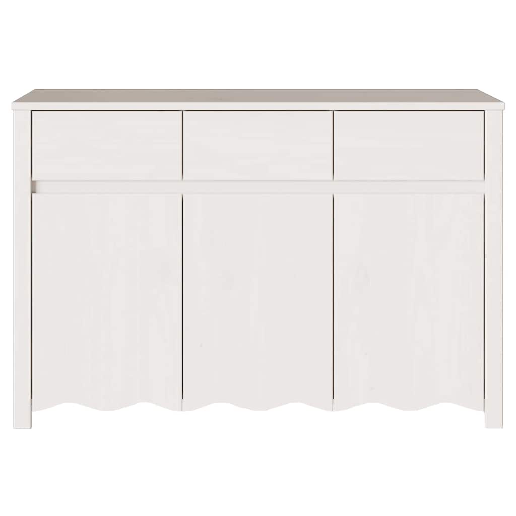 Sideboard Drammen Weiß 114 x 43 x 75.5 cm Massivholz Kiefer