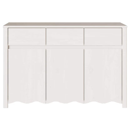 Sideboard Drammen Weiß 114 x 43 x 75.5 cm Massivholz Kiefer