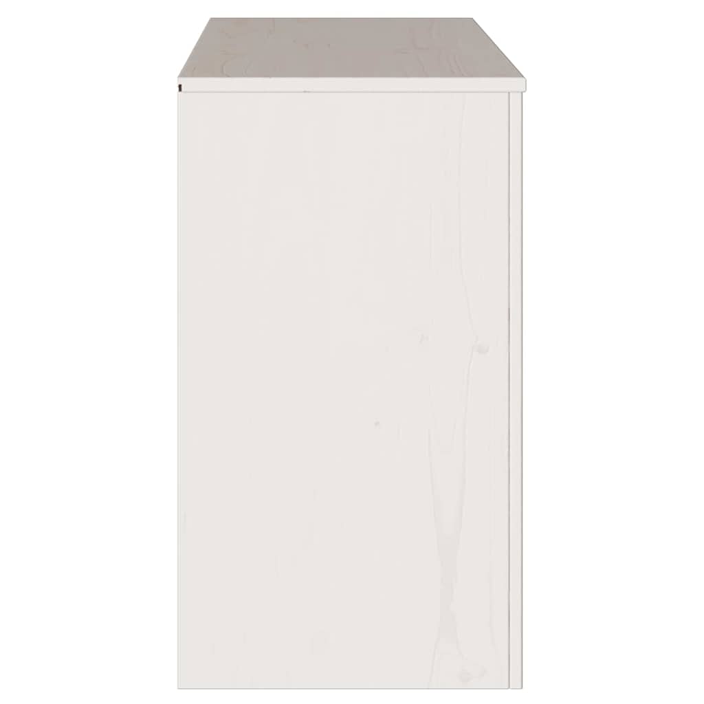 Sideboard Drammen Weiß 114 x 43 x 75.5 cm Massivholz Kiefer