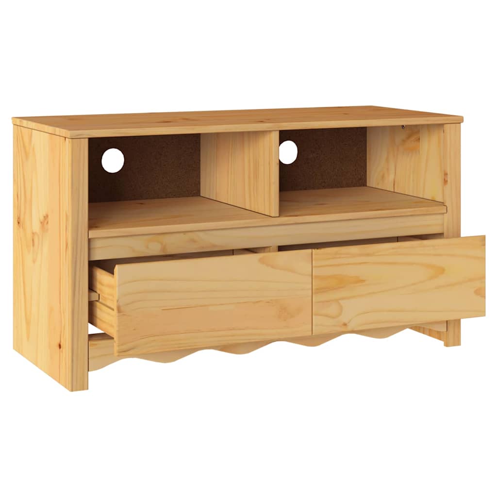 TV-Schrank Drammen Eiche 99 x 43 x 55 cm Massivholz Kiefer