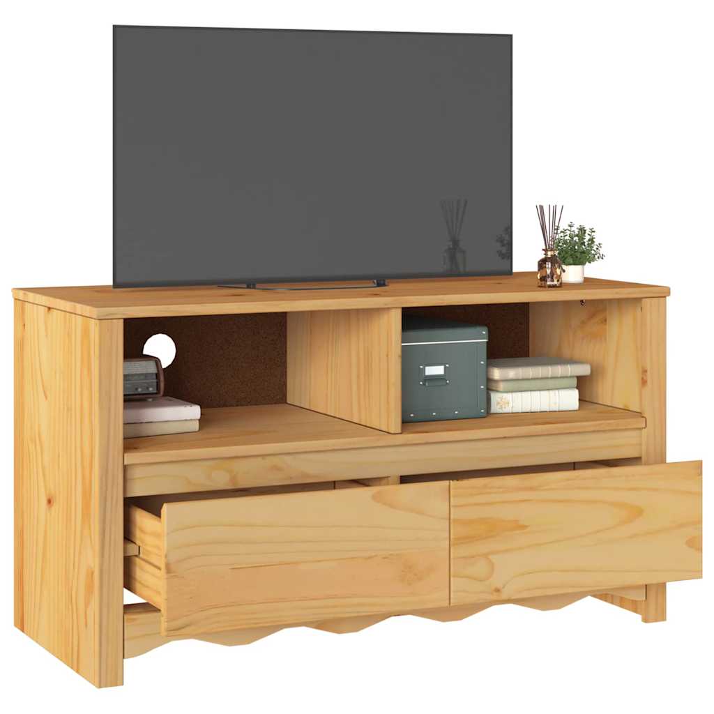 TV-Schrank Drammen Eiche 99 x 43 x 55 cm Massivholz Kiefer