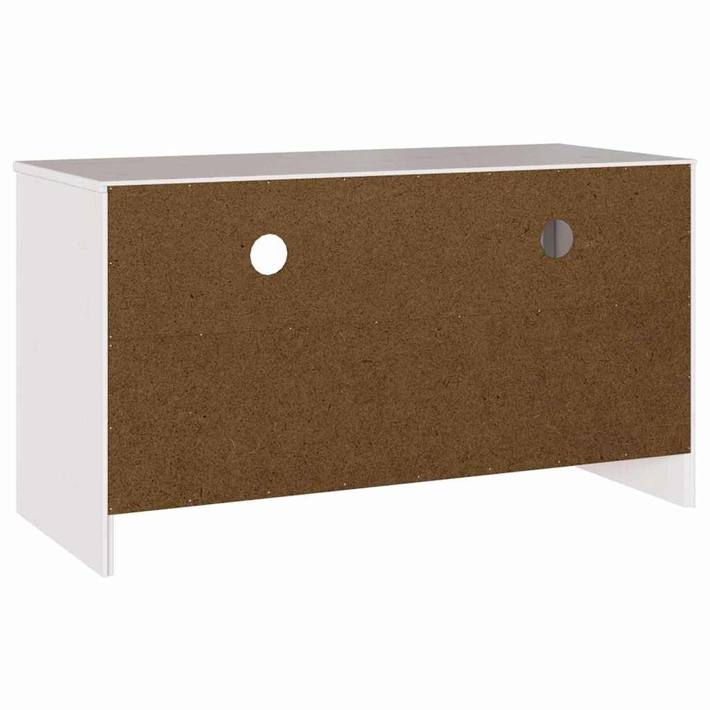 TV-Schrank Drammen Weiß 99 x 43 x 55 cm Massivholz Kiefer