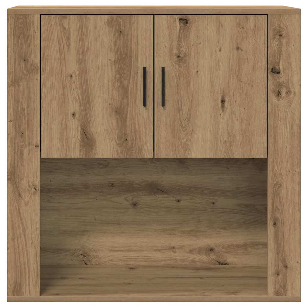 Wandschrank mit Tür Artisan-Eiche 80 x 33 x 80 cm Holzwerkstoff
