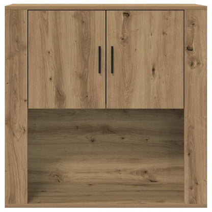 Wandschrank mit Tür Artisan-Eiche 80 x 33 x 80 cm Holzwerkstoff