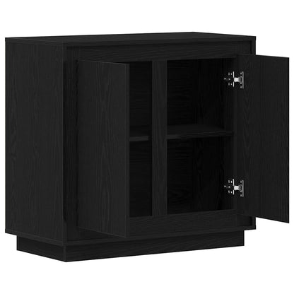 Moderner Buffet Sideboard Schwarze Eiche 80 x 34 x 75 cm
