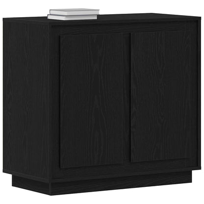 Moderner Buffet Sideboard Schwarze Eiche 80 x 34 x 75 cm