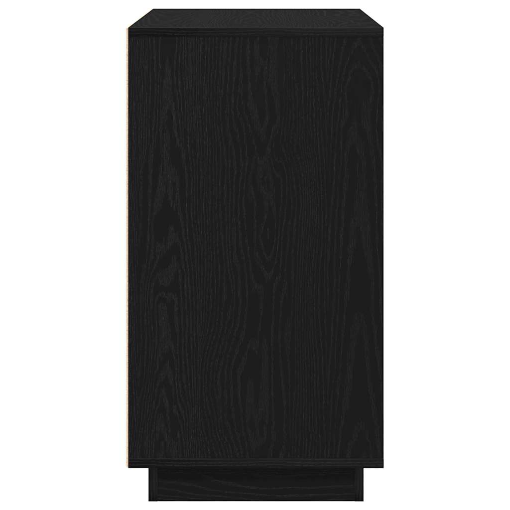 Moderner Buffet Sideboard Schwarze Eiche 80 x 34 x 75 cm