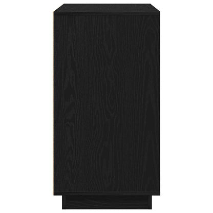 Moderner Buffet Sideboard Schwarze Eiche 80 x 34 x 75 cm