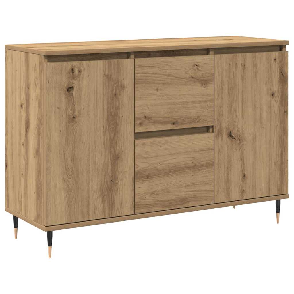 Sideboard Eiche handwerklich 101,5 x 35 x 70 cm Holzwerkstoff