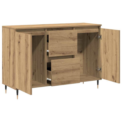 Sideboard Eiche handwerklich 101,5 x 35 x 70 cm Holzwerkstoff