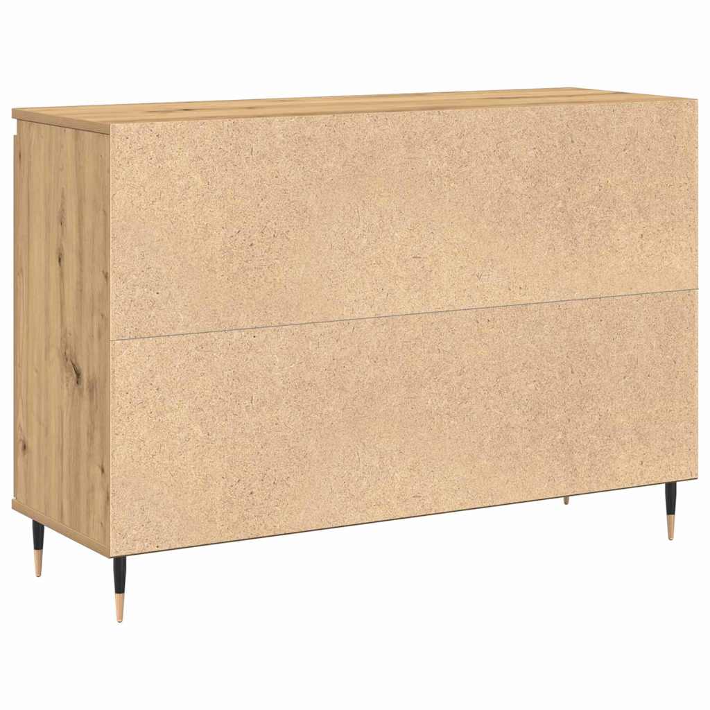 Sideboard Eiche handwerklich 101,5 x 35 x 70 cm Holzwerkstoff