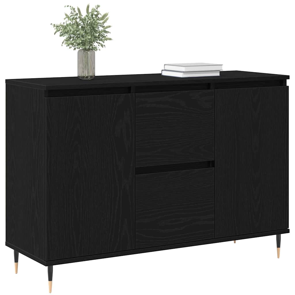 Sideboard Schwarze Eiche 101,5 x 35 x 70 cm Holzwerkstoff