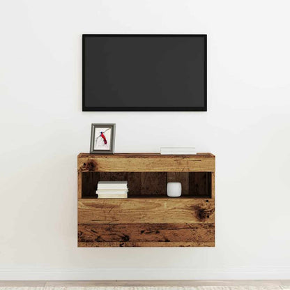 TV-Wandregal Wandmontiert Altholz 60 x 30 x 40 cm Holzwerkstoff