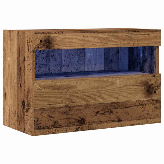 TV-Wandregal Wandmontiert Altholz 60 x 30 x 40 cm Holzwerkstoff