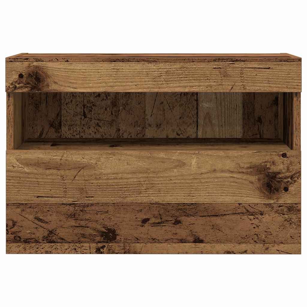TV-Wandregal Wandmontiert Altholz 60 x 30 x 40 cm Holzwerkstoff