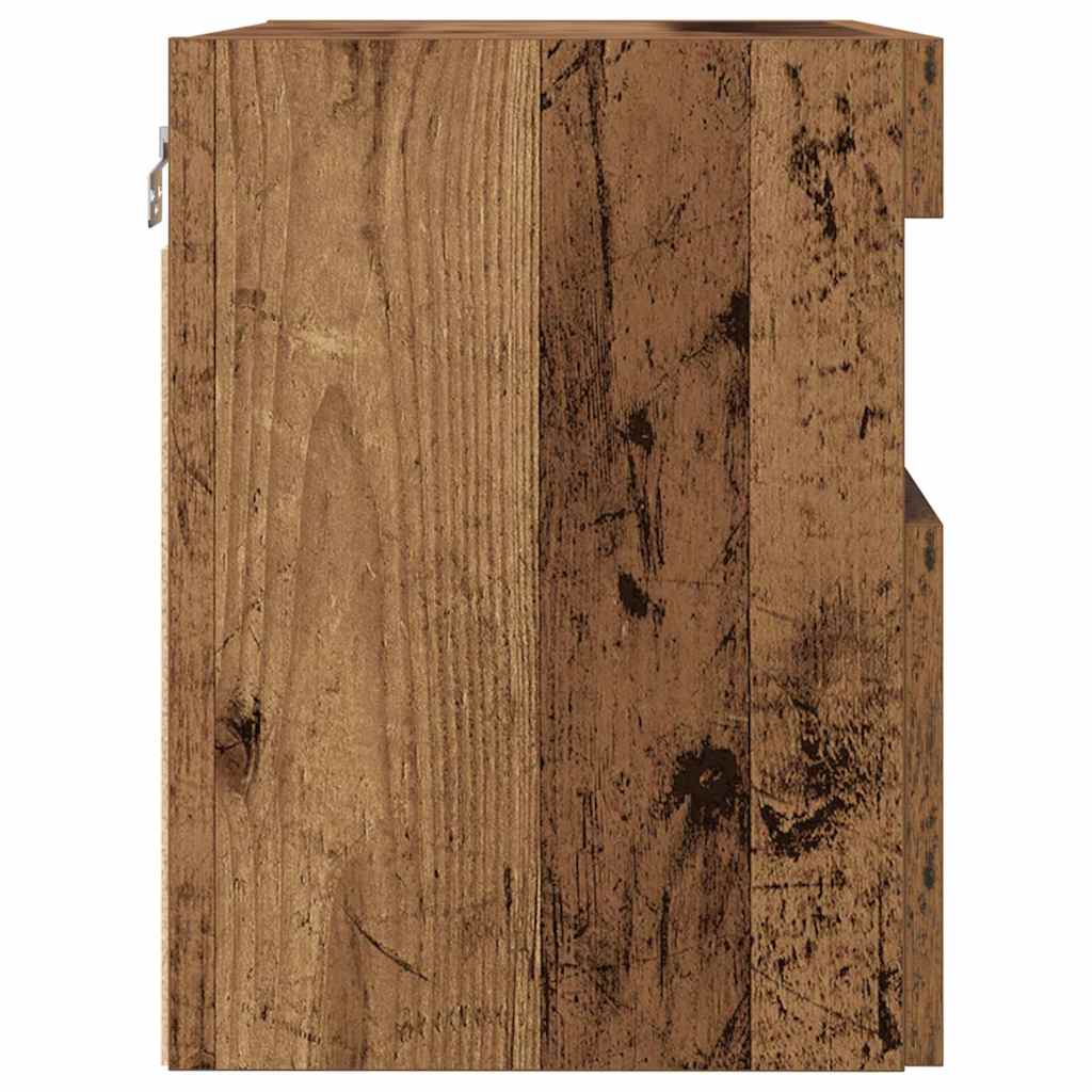 TV-Wandregal Wandmontiert Altholz 60 x 30 x 40 cm Holzwerkstoff