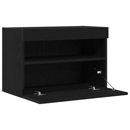 TV-Wandregal Schwarze Eiche 60 x 30 x 40 cm Holzwerkstoff