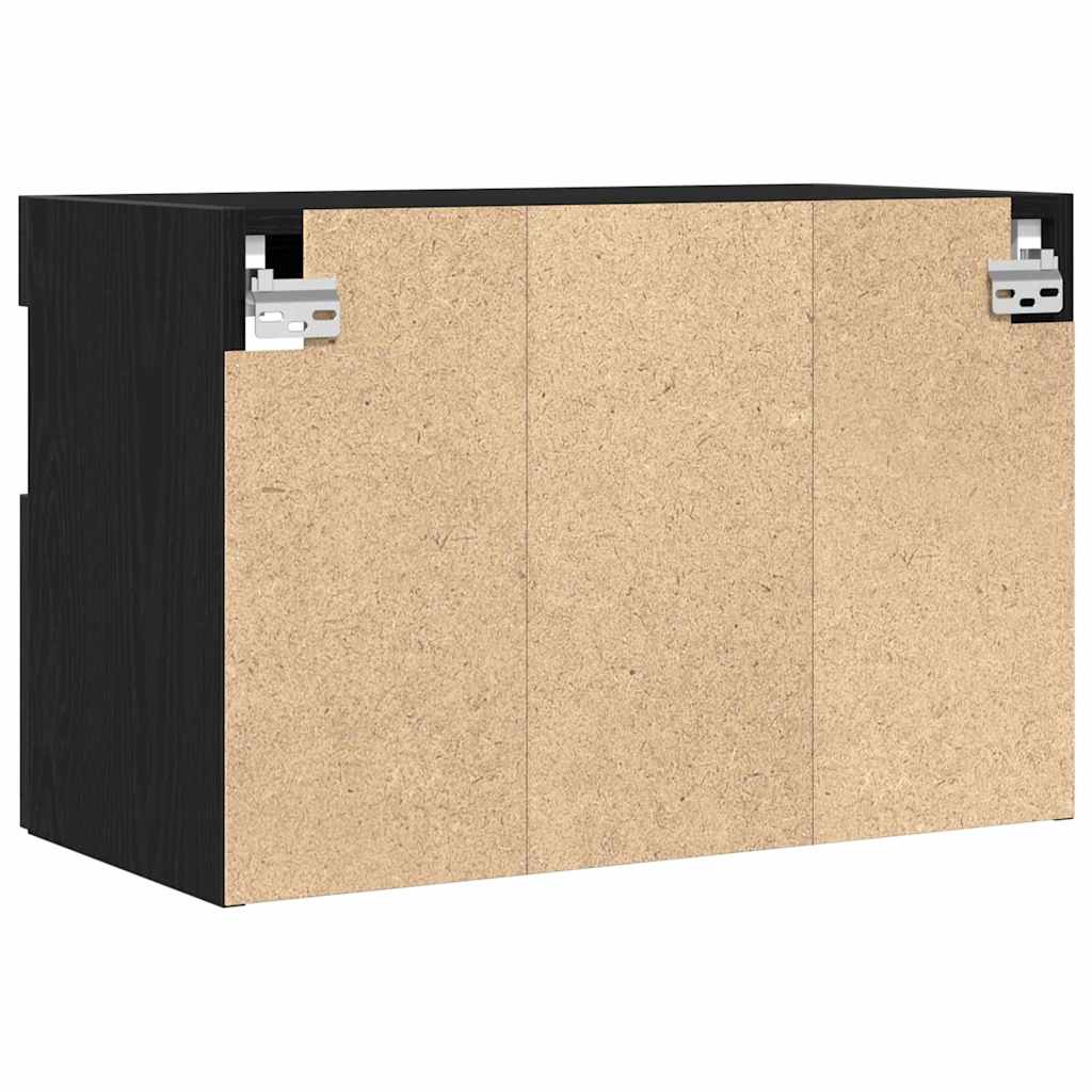TV-Wandregal Schwarze Eiche 60 x 30 x 40 cm Holzwerkstoff