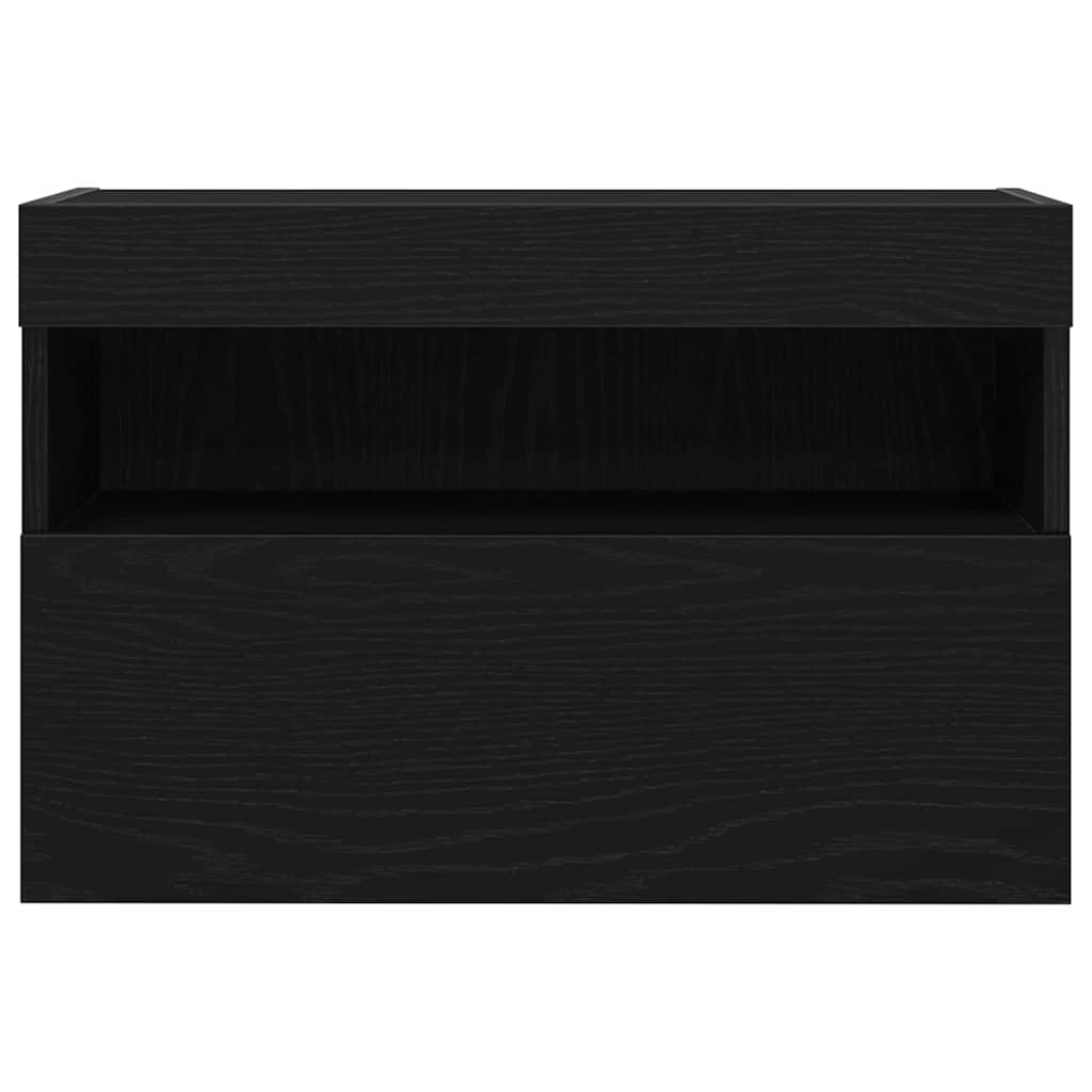 TV-Wandregal Schwarze Eiche 60 x 30 x 40 cm Holzwerkstoff