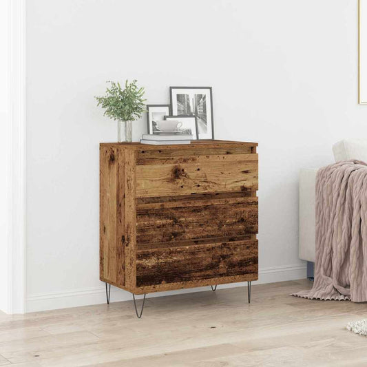 Sideboard mit Schubladen Altholz 60 x 35 x 70 cm Holzwerkstoff