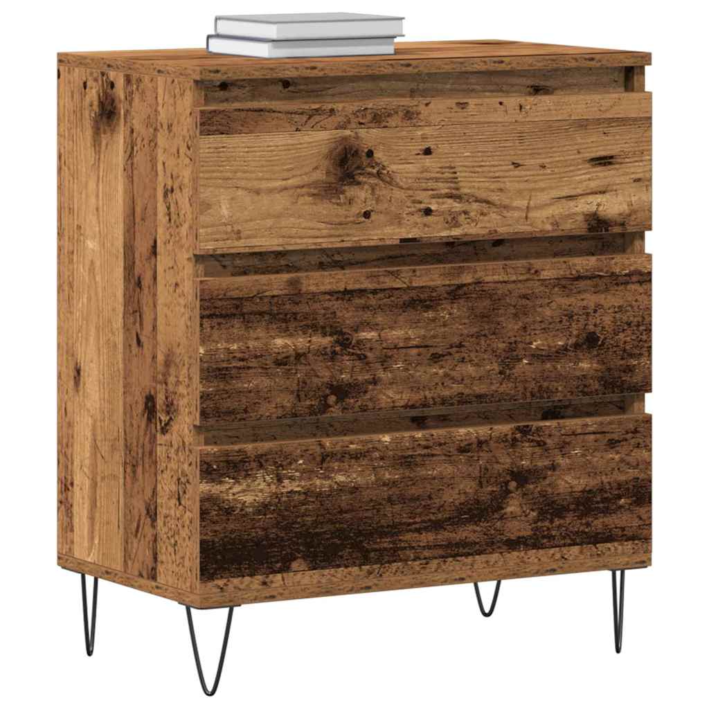 Sideboard mit Schubladen Altholz 60 x 35 x 70 cm Holzwerkstoff