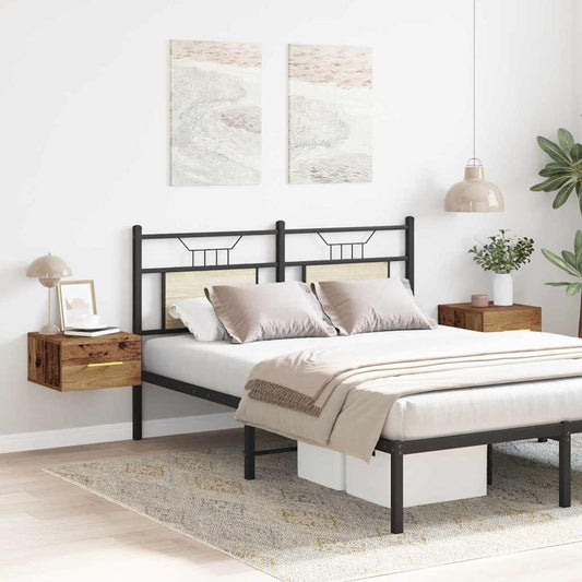 Nachttisch 2 pcs Altholz 35 x 35 x 20 cm Holzwerkstoff