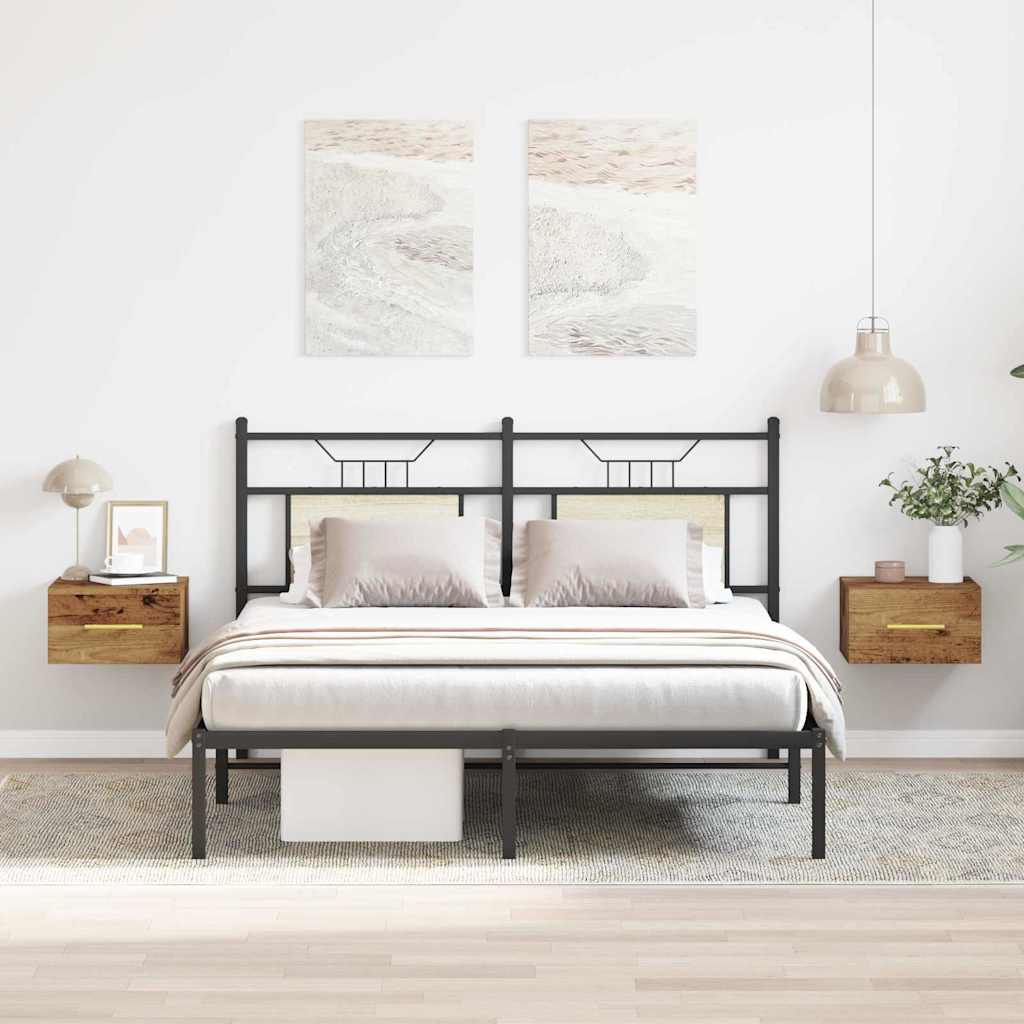 Nachttisch 2 pcs Altholz 35 x 35 x 20 cm Holzwerkstoff