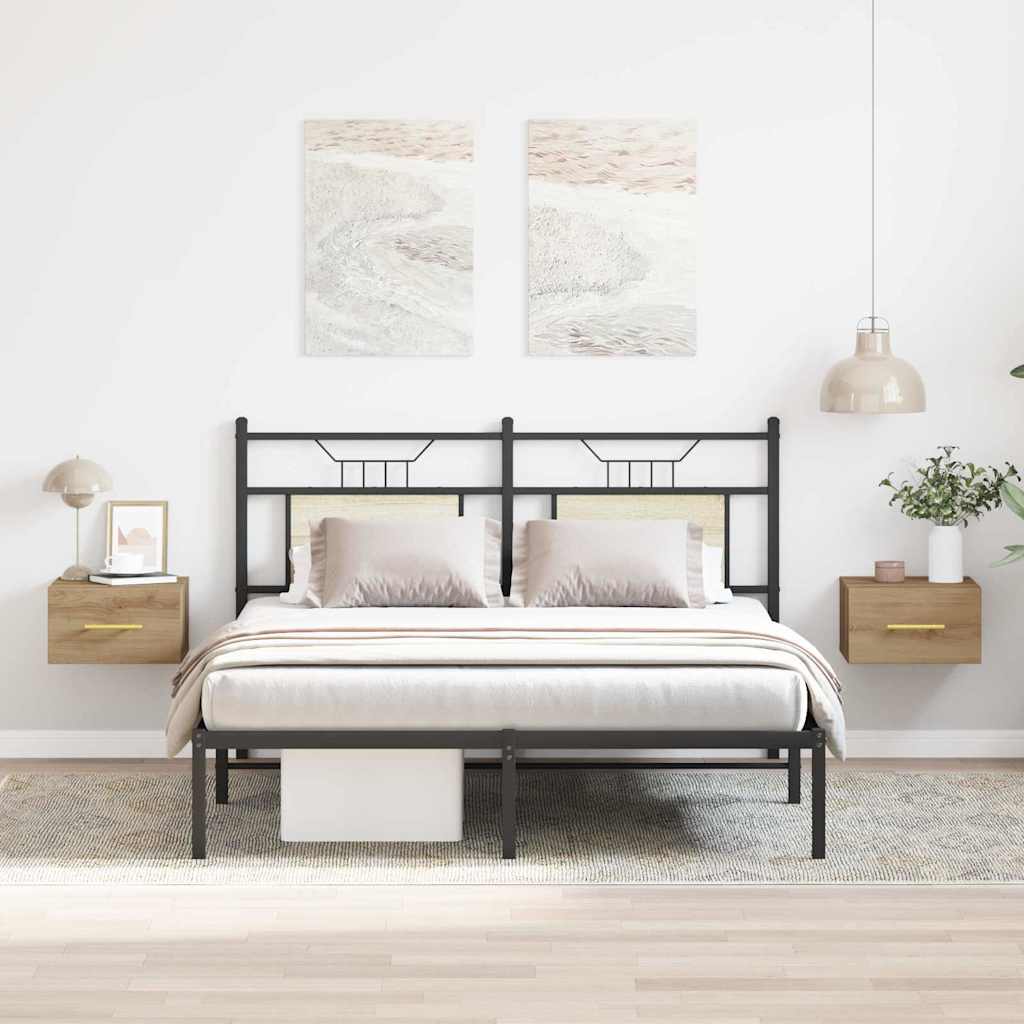 Nachttisch 2 pcs Artisan-Eiche 35 x 35 x 20 cm Holzwerkstoff