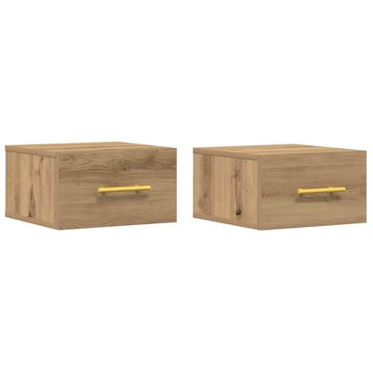 Nachttisch 2 pcs Artisan-Eiche 35 x 35 x 20 cm Holzwerkstoff