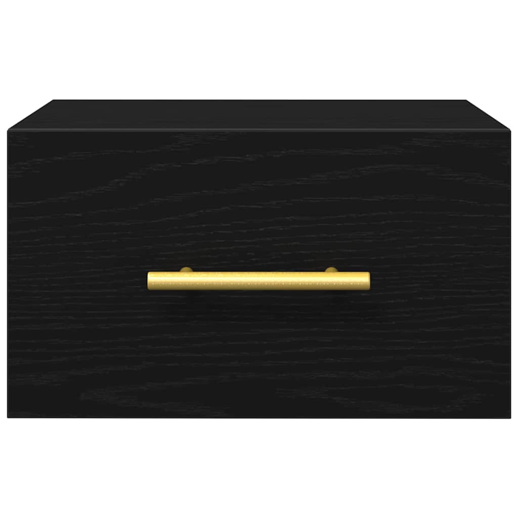 Nachttisch Schwarz Eichen-Optik 35 x 35 x 20 cm Holzwerkstoff