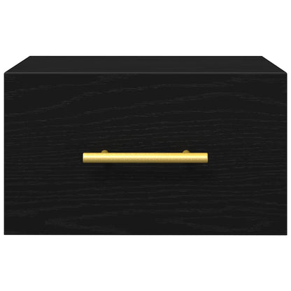 Nachttisch Schwarz Eichen-Optik 35 x 35 x 20 cm Holzwerkstoff