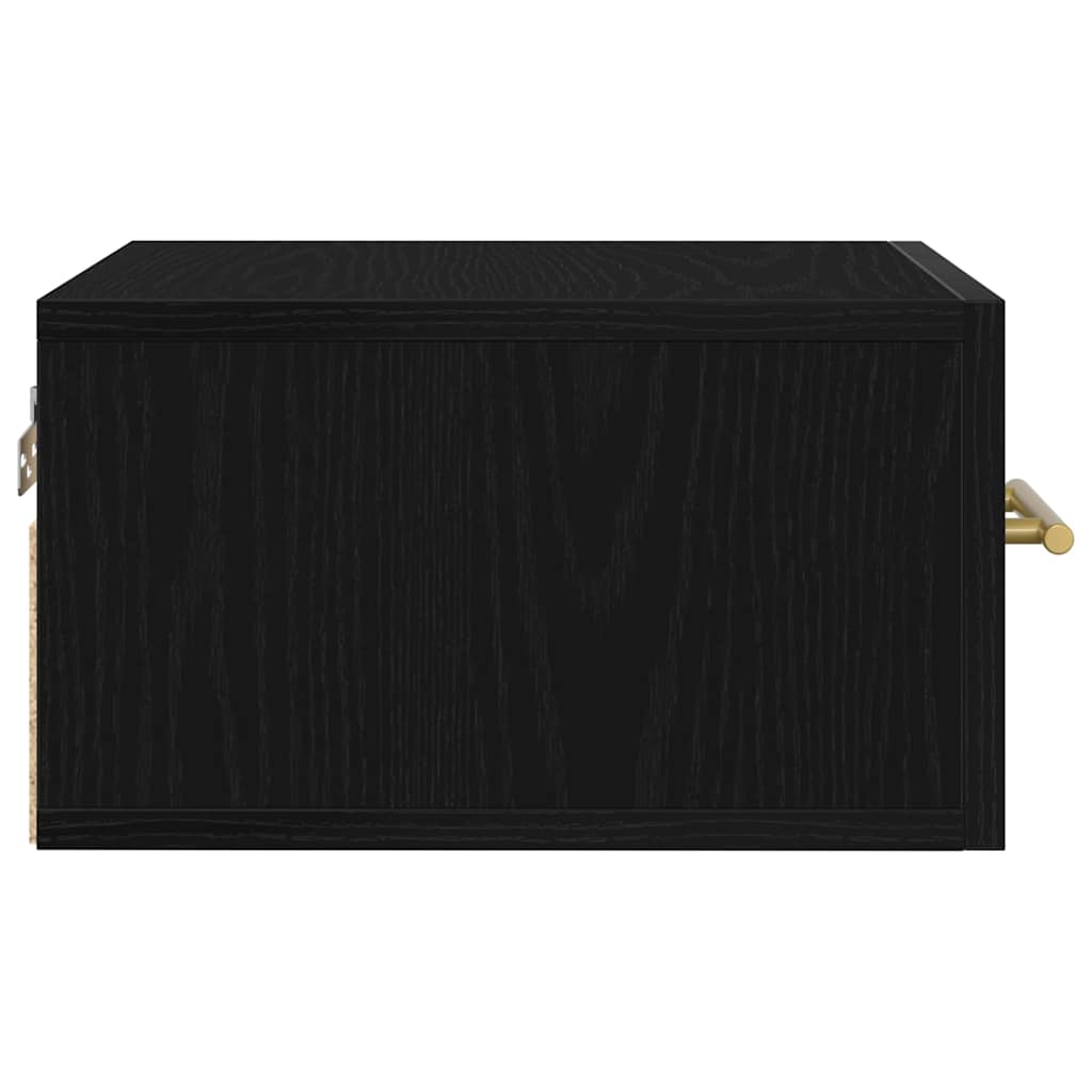 Nachttisch Schwarz Eichen-Optik 35 x 35 x 20 cm Holzwerkstoff