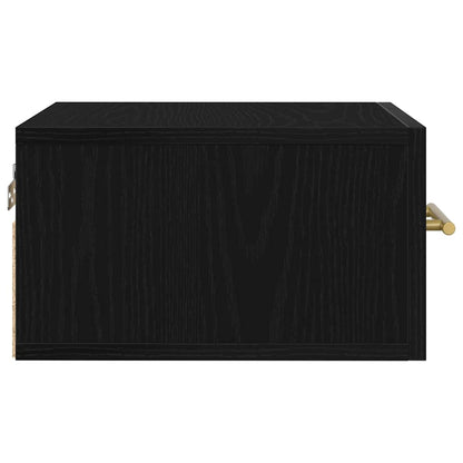 Nachttisch Schwarz Eichen-Optik 35 x 35 x 20 cm Holzwerkstoff