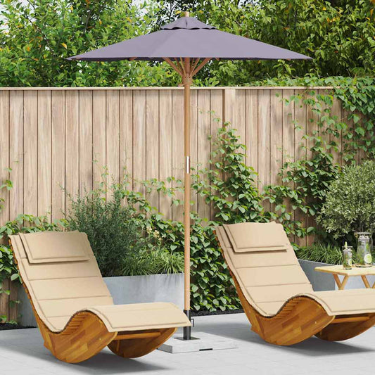 Dunkelgrauer Gartenschirm 180x230 cm Bambus