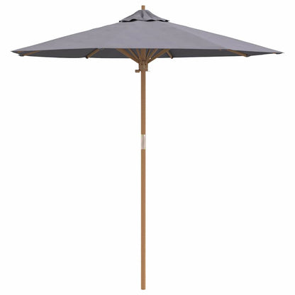 Gartenparasol Dunkelgrau 217 x 217 x 230 cm Bambus