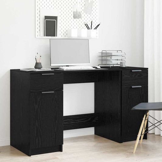 Schreibtisch Schwarze Eiche 133 x 50 x 75 cm Holzwerkstoff