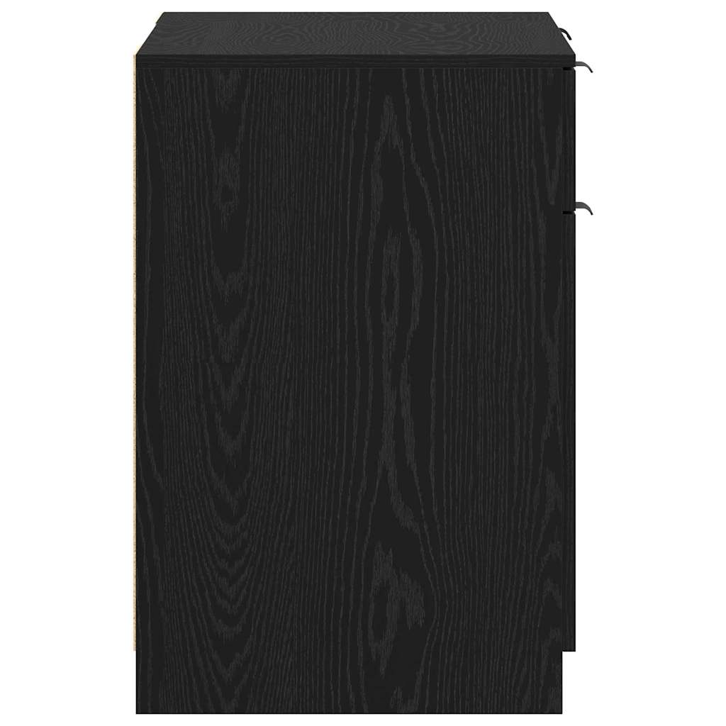 Schreibtisch Schwarze Eiche 133 x 50 x 75 cm Holzwerkstoff