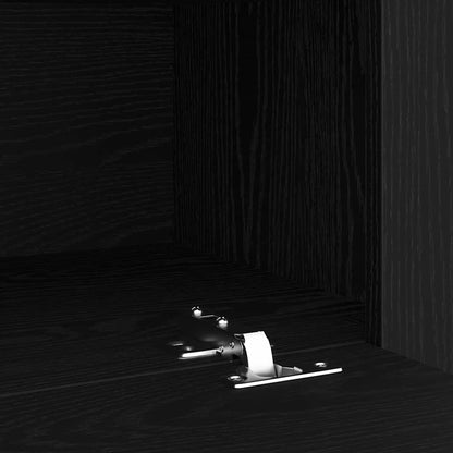 TV-Schrankset 3 pcs Schwarz Eichen-Optik 240 x 35 x 40 cm